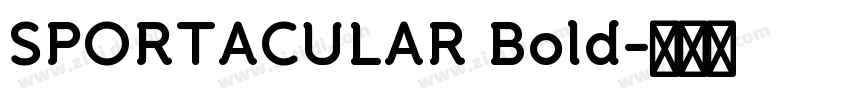 SPORTACULAR Bold字体转换